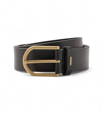 HUGO para mujer. 50486616 Cinturón de piel Zoey negro (85cm), Casual