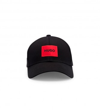 HUGO para hombre. 50492745 Gorra Etiqueta negro (OSFA), Casual, Algodón