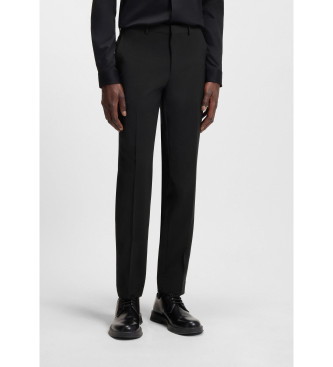 HUGO para hombre. 50540306 Pantalón Hesten253X negro (46), Casual, Fiesta, Lana, Clásico