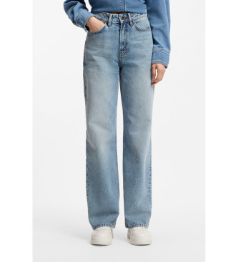 Hugo Para Mujer. 50556481 Jeans De Pernera Ancha Azul (30/34), Casual, Denim-image