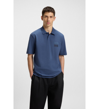 HUGO para hombre. 50542834 Polo Dusplity azul (S), Casual, Algodón, Manga corta