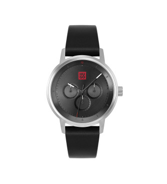 HUGO para hombre. 1530263 Reloj Analógico con correa de piel Define negro (OSFA), Casual