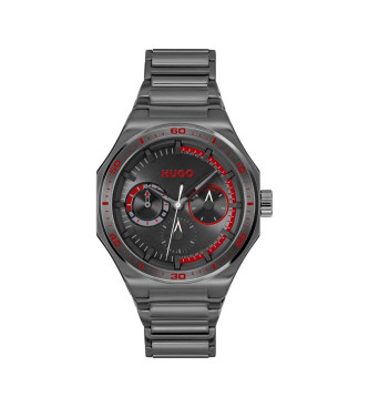 HUGO para hombre. 1530401 Reloj Analógico Grail Sport negro (OSFA), Casual, Brazalete, Acero Inoxidable