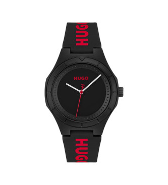 HUGO para hombre. 1530343 Reloj Analógico Lit For Him negro (OSFA), Casual, Correa, Acero Inoxidable