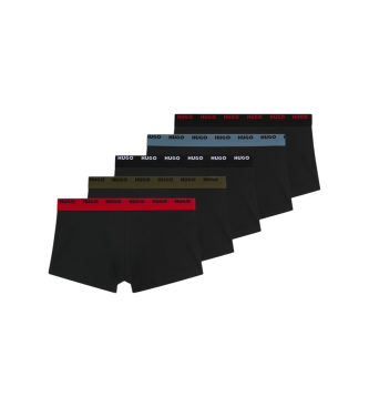 HUGO para hombre. 50532619 Set 5 Bóxers Basic negro (S), Homewear, Algodón