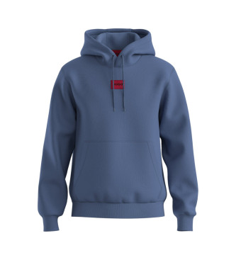 HUGO para hombre. 50458700 Sudadera con capucha azul (S), Casual, Algodón