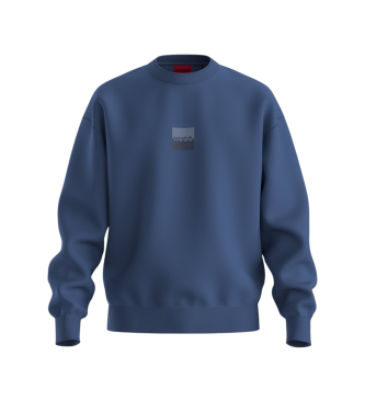 HUGO para hombre. 50542847 Sudadera Dusplited azul (XXL), Casual, Algodón