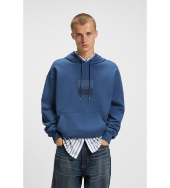 HUGO para hombre. 50542787 Sudadera Duspliter azul (L), Casual, Algodón