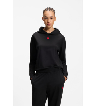 HUGO Sudadera Signature negro