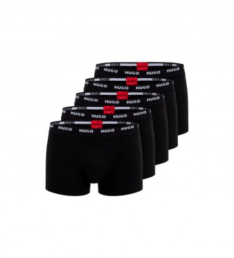 HUGO para hombre. 50493840 Pack de 5 boxers negro (XXL), Homewear, Algodón