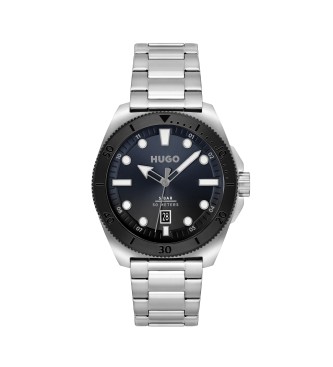 HUGO para hombre. 1530305 Reloj Analógico Visit marino (OSFA), Casual, Brazalete, Acero Inoxidable