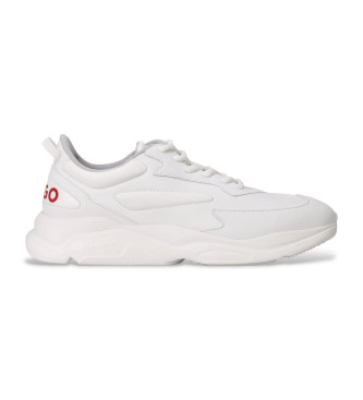 HUGO para hombre. 50536960 Zapatillas León Runn blanco (40), Plano, Cordones, Casual