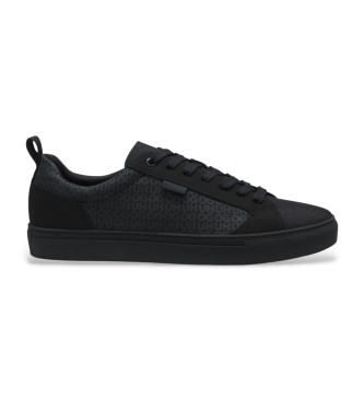HUGO para hombre. 50542667 Zapatillas Morrie negro (43), Plano, Cordones, Casual, Sostenible, Poliéster reciclado