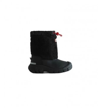 Hunter para mujer/niña. JFT5067HER Bota Wanderer Sherpa Snow Kids negro (33), Plano, 1 a 3cm, Casual, Outdoor, moda infantil, Hunter outlet