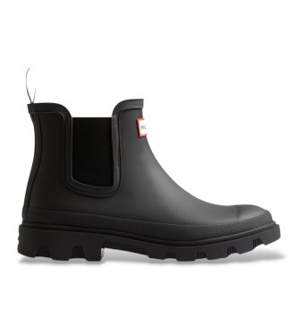 Hunterunisex. FRU0005261 Downpour Chelsea Regenlaarzen Zwart (40), Plat, Geen, Casual, Pvc