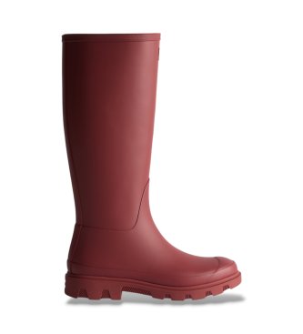 Huntervoor Vrouwen. FRU0001251 Bordeauxrode Downpour Hoge Laarzen (39), Plat, Geen, Casual, Granaatappel, Pvc