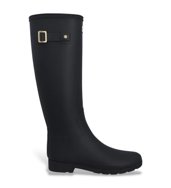 Hunter para mujer. FRW0024252 Botas Refined Gold Trim Tall negro (42), Plano, Ninguno, Casual