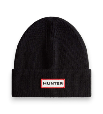 Hunter unisex. XRU0047251 Set de gorro y bufanda negro (OSFA), Casual, Lana