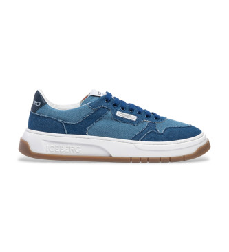 Iceberg para hombre. IU1750 Zapatillas 1750 Clock V2 azul (40), Plano, Cordones, Casual