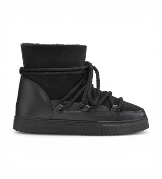 Inuikiivoor Vrouwen. 1001.003.0122 Leren Classic Laarzen Zwart (41), Leer, Plat, Veters, Casual