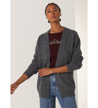 Lois Jeans para mujer. 452782365 Cardigan de punto basico gris (S), Casual, Algodón, Manga larga, Lois Jeans outlet 2024.