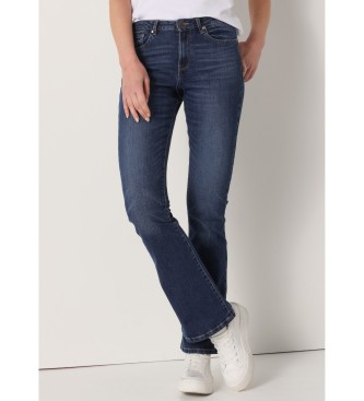 Lois Jeans para mujer. 207682405 Jeans Flare Tiro medio azul (27), Casual, Algodón