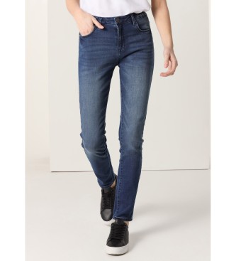 Lois Jeans para mujer. 201062411 Jeans Tiro bajo Skinny azul (28), Casual, Algodón