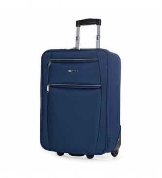 ITACA unisex. T71950-02 Maleta Cabina De Viaje 2 Ruedas T71950 Marino -55X39X18Cm- (OSFA), Azul, Casual, Poliéster, ITACA outlet 2024.