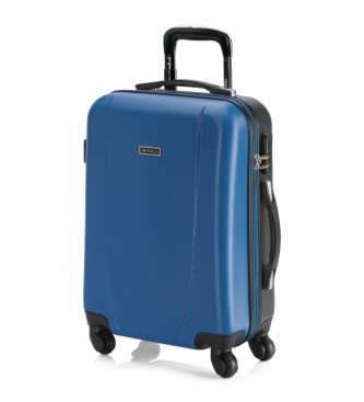 ITACA unisex. 71150-04 Maleta Cabina De Viaje Corto Rígida 4 Ruedas Trolley 71150 Azul, Antracita -55X38X20Cm- (OSFA), Casual, Gris, ABS/Pol