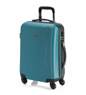 ITACA unisex. 71150-06 Maleta Cabina de Viaje Corto Rígida 4 Ruedas Trolley 71150 Verde -55x38x20cm- (OSFA), Casual, ABS/Policarbonato, ITAC