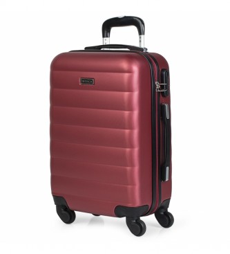 ITACA unisex. 71250-02 Maleta Cabina De Viaje Rígida 4 Ruedas Trolley 71250 Granate -55X38X20Cm- (OSFA), Casual, ABS/Policarbonato, ITACA ou