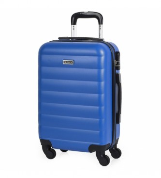 ITACA. Maleta Cabina de Viaje RÃgida 4 Ruedas Trolley 71250 azul -55x