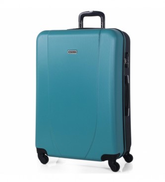 ITACA unisex. 71170-06 Maleta De Viaje Grande Xl Rígida 4 Ruedas Trolley 71170 Turquesa, Antracita -75X50X30Cm- (OSFA), Casual, Gris, ABS/Po