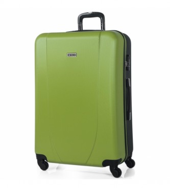 ITACA unisex. 71170-07 Maleta De Viaje Grande Xl Rígida 4 Ruedas Trolley 71170 Pistacho, Antracita -75X50X30Cm- (OSFA), Casual, Gris, Verde,