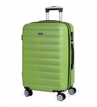 ITACA unisex. 71260-06 Maleta De Viaje Rígida 4 Ruedas Mediana Trolley 71260 Pistacho -65X42X26Cm- (OSFA), Casual, Verde, ABS/Policarbonato,