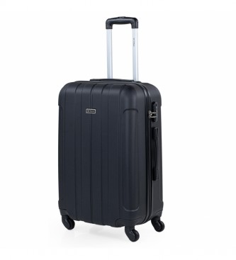 ITACA unisex. 771160-04 Maleta de Viaje Mediana Rígida 4 Ruedas 771160 negro -63x42x24cm- (OSFA), Casual, ABS/Policarbonato, Mediano, ITACA