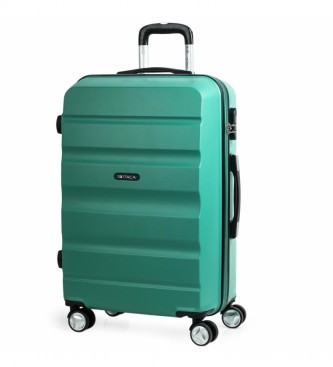 ITACA unisex. T71660-04 Maleta De Viaje Rígida 4 Ruedas T71660 Aguamarina -61X44X26Cm- (OSFA), Casual, Verde, ABS/Policarbonato, Turquesa, I