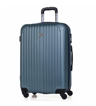 ITACA unisex. T71560-02 Maleta de Viaje Rígida 4 Ruedas Mediana T71560 aguamarina -66x41x27cm- (OSFA), Azul, Casual, ABS/Policarbonato, ITAC