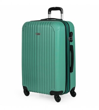 ITACA unisex. T71560-05 Maleta de Viaje Rígida 4 Ruedas Mediana T71560 Verde -66x41x27cm- (OSFA), Casual, ABS/Policarbonato, Mediano, ITACA