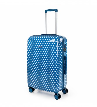 ITACA para mujer/niña. 702460-04 Maleta de Viaje Rígida 702460 Azul -67x45x24cm- (OSFA), Casual, ABS/Policarbonato, moda infantil, ITACA out