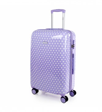 ITACA para mujer/niña. 702460-05 Maleta de Viaje Rígida 702460 Lila -67x45x24cm- (OSFA), Casual, ABS/Policarbonato, moda infantil, ITACA out