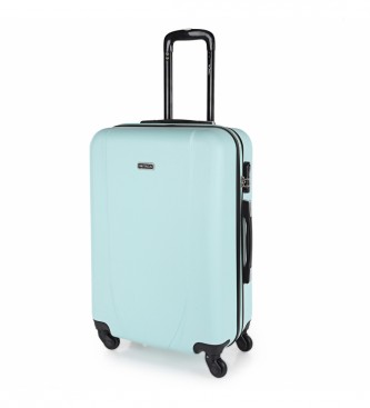 ITACA. 71160 Mala de viagem dura turquesa -65x44x24cm ITACA