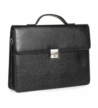ITACA para hombre. MaletÃn Portadocumentos T50040 negro -41x31x9cm-