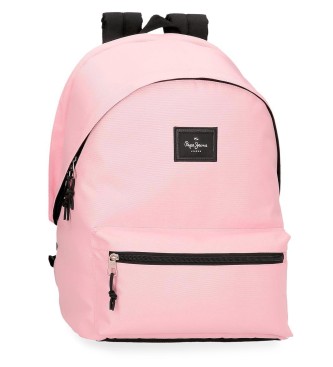 Pepe Jeans para todos. 63224C5 Mochila Aris Colorful rosa claro (OSFA), Casual, Poliéster, moda infantil