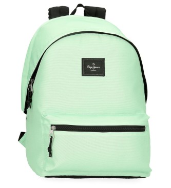 Pepe Jeans para todos. 63224C7 Mochila Aris Colorful verde (OSFA), Casual, Poliéster, moda infantil