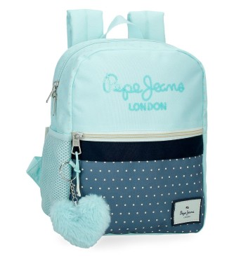 Pepe Jeans para niña. 6862121 Mochila Dalma 28cm azul (OSFA), Casual, Poliéster, moda infantil