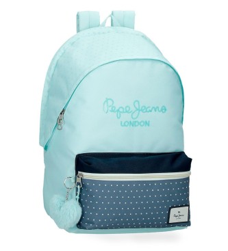 Pepe Jeans para niña. 68624D1 Mochila Portaordenador Dalma 2c azul (OSFA), Casual, Poliéster, moda infantil