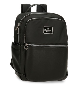 Pepe Jeans unisex. 7092043 Mochila Portaordenador Christine negro (OSFA), Casual, Poliéster