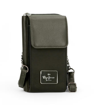 Pepe Jeans unisex. 7095342 Bandolera Portamóvil y Tarjetas Christine verde (OSFA), Casual, Poliéster