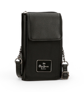 Pepe Jeans unisex. 7095343 Bandolera Portamóvil y Tarjetas Christine negro (OSFA), Casual, Poliéster